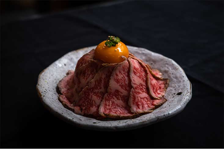 Japanese Black Beef Rare Steak